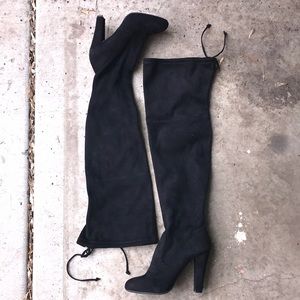 Thigh High Heeled Boots